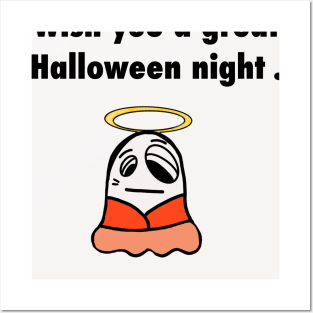 Wish you a great Halloween night Halloween shirts for women, men and children. Sticker Posters and Art